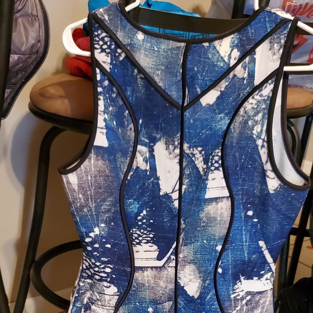 Graphic Blue & White Mossimo Dress